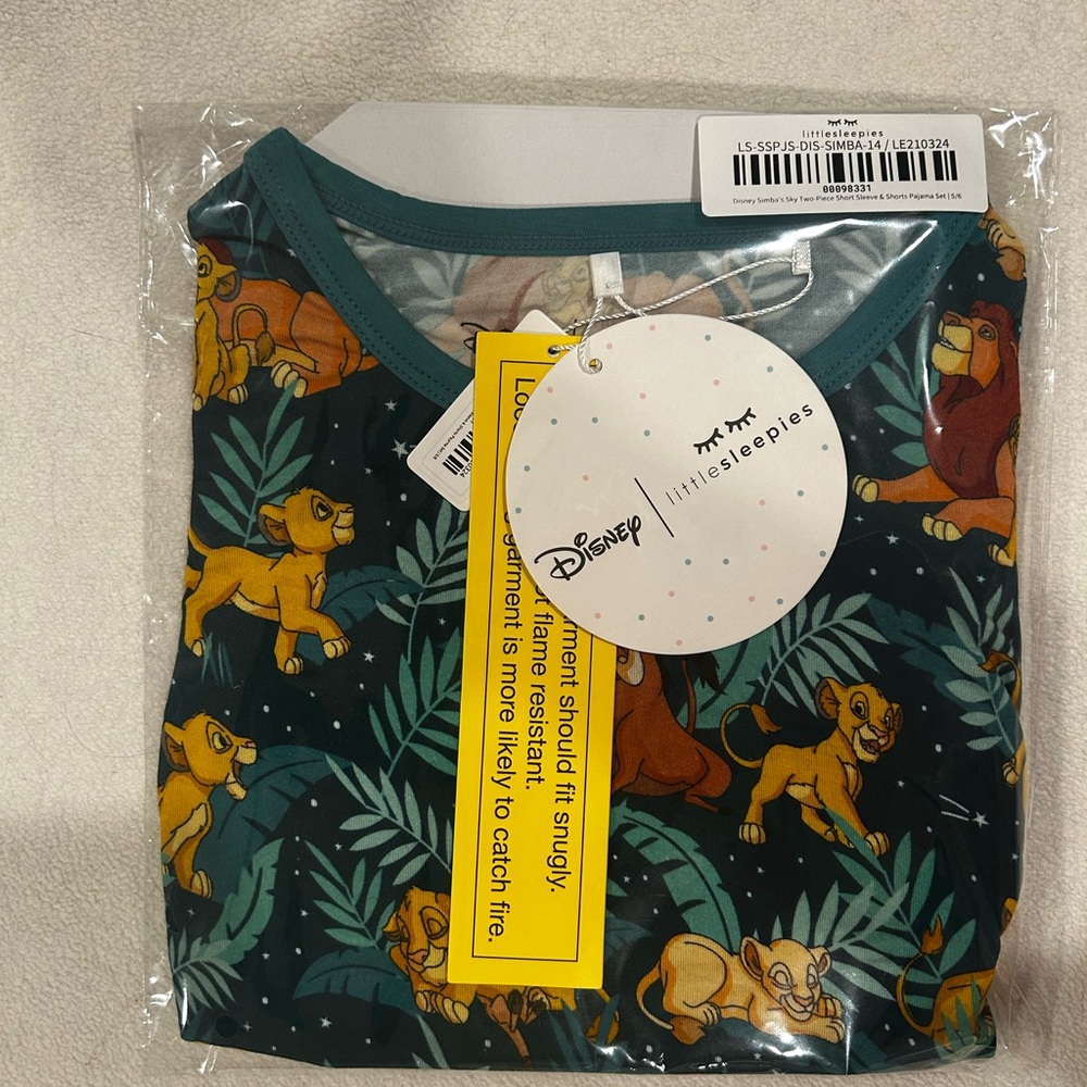 Little Sleepies Simba’s Sky Two Piece Short Sleeves/Shorts